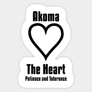 Akoma | Adinkra Symbol | African | African American | Black Lives Sticker